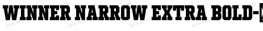 Winner Narrow Extra Bold字体转换